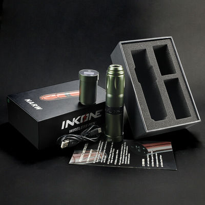 স্টেইনলেস স্টিল 1800mAh NARW ওয়্যারলেস ট্যাটু মেশিন 1-OLED ডিসপ্লে টাচ স্ক্রিন ব্যাটারি রোটারি ট্যাটু বন্দুক পাওয়ার আরসিএ সহ ট্যাটু পেন সরবরাহকারী