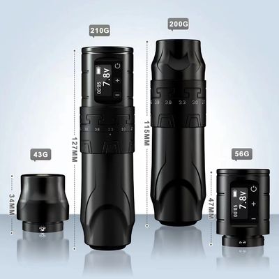 1500mAh ওয়্যারলেস ট্যাটু বন্দুক INKONE SABER কোরলেস ট্যাটু মেশিন পেন শক্তিশালী মোটর লং স্ট্রোক 4.2mm বিমান অ্যালুমিনিয়াম সরবরাহকারী