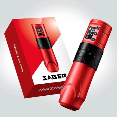 1500mAh ওয়্যারলেস ট্যাটু বন্দুক INKONE SABER কোরলেস ট্যাটু মেশিন পেন শক্তিশালী মোটর লং স্ট্রোক 4.2mm বিমান অ্যালুমিনিয়াম সরবরাহকারী