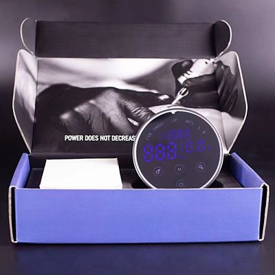 80*28mm গ্রে AV1.5V-12V H8 স্মার্ট পাওয়ার সাপ্লাই ডুয়াল এলসিডি টাচ স্ক্রিন ট্যাটু মেশিন রঙিন ভোল্টেজ ইন্টেলিজেন্ট ডিজিটাল সরবরাহকারী