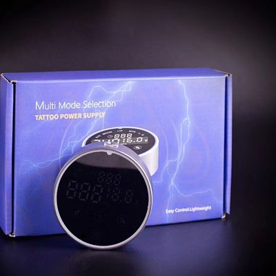 80*28mm গ্রে AV1.5V-12V H8 স্মার্ট পাওয়ার সাপ্লাই ডুয়াল এলসিডি টাচ স্ক্রিন ট্যাটু মেশিন রঙিন ভোল্টেজ ইন্টেলিজেন্ট ডিজিটাল সরবরাহকারী