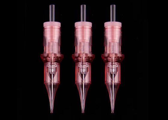 Medical Standard Stainless Steel Permanent Makeup Needles in Pink Color সরবরাহকারী