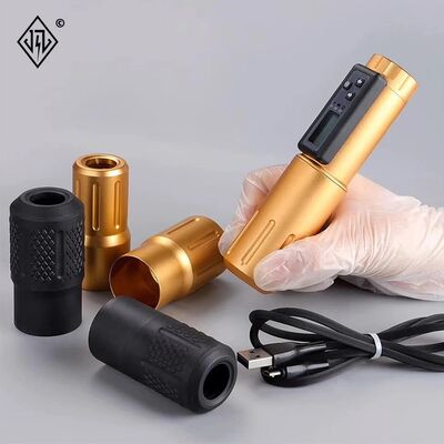 ট্যাটু শিল্পীর জন্য বৈদ্যুতিক LCD ডিসপ্লে 2000mAh ব্যাটারি ট্যাটু গান RCA ওয়্যারলেস রোটারি ট্যাটু মেশিন পেন কিট সরবরাহকারী