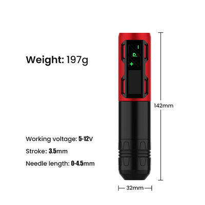 Digital Rotary Battery Coreless Tattoo Gun Tattoo Pen 1800 Mah Wireless Tattoo Machine সরবরাহকারী