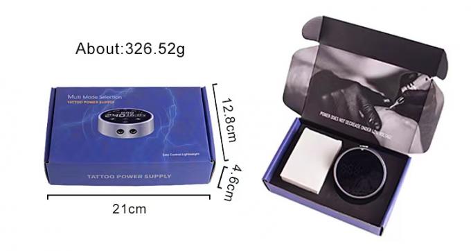 80*28mm গ্রে AV1.5V-12V H8 স্মার্ট পাওয়ার সাপ্লাই ডুয়াল এলসিডি টাচ স্ক্রিন ট্যাটু মেশিন রঙিন ভোল্টেজ ইন্টেলিজেন্ট ডিজিটাল 4