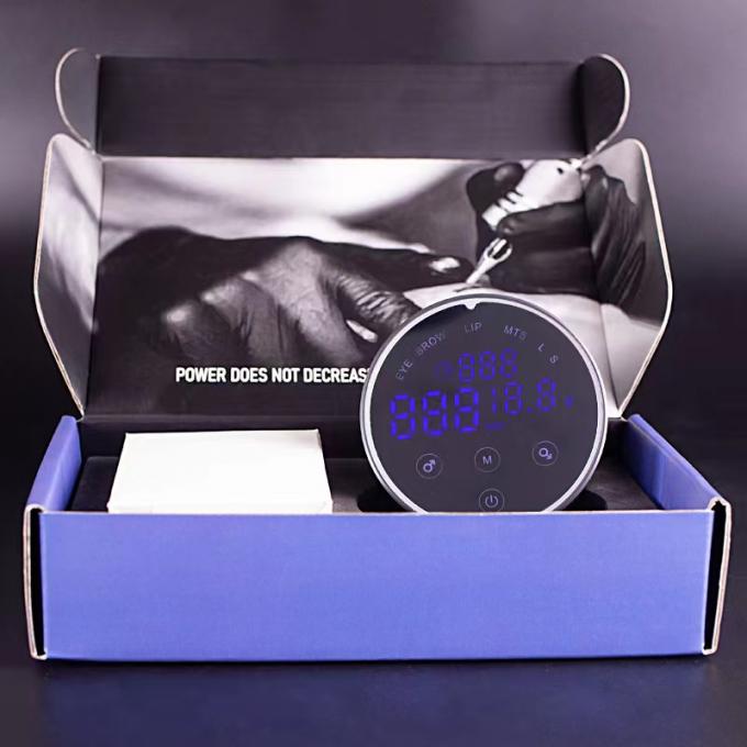 80*28mm গ্রে AV1.5V-12V H8 স্মার্ট পাওয়ার সাপ্লাই ডুয়াল এলসিডি টাচ স্ক্রিন ট্যাটু মেশিন রঙিন ভোল্টেজ ইন্টেলিজেন্ট ডিজিটাল 7