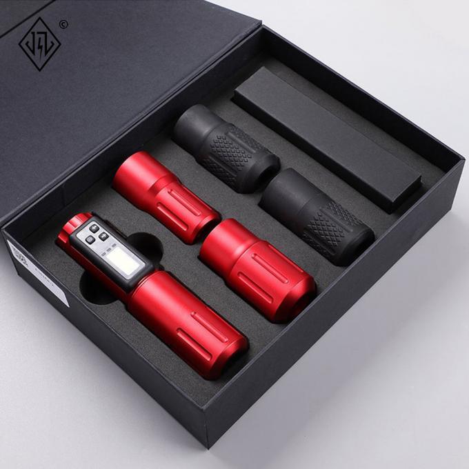 ট্যাটু শিল্পীর জন্য বৈদ্যুতিক LCD ডিসপ্লে 2000mAh ব্যাটারি ট্যাটু গান RCA ওয়্যারলেস রোটারি ট্যাটু মেশিন পেন কিট 14